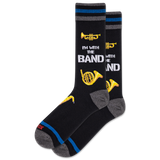 HOTSOX Men's I'm With The Band Crew Socks thumbnail
