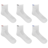Chaps Men's Solid Athletic Quarter Socks 6 Pair