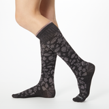 Dr. Scholl's Women's Lace Floral Graduated Compression Socks - Made in the USA