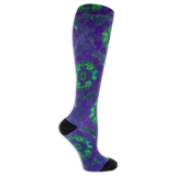 Dr. Scholl's Women's Graduated Compression Tie Dye Print Knee High Socks 1 Pair Pack - Light Compression, Sophisticated Style