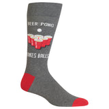 HOTSOX Men's Beer Pong Crew Sock thumbnail