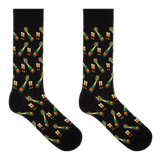 HOTSOX Men's Champagne Bottles Crew Socks