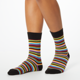 HOTSOX Women's Classic Stripe Crew Socks thumbnail