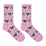 HOTSOX Women's Cows Crew Socks thumbnail