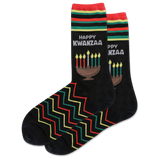 HOTSOX Women's Happy Kwanzaa Crew Socks