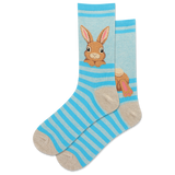 HOTSOX Women's Fuzzy Bunny Crew Sock