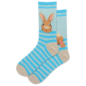 HOTSOX Women's Fuzzy Bunny Crew Sock