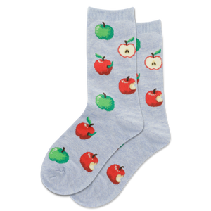 HOTSOX Kids' Red and Green Apples Crew Socks