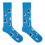 HOTSOX Men's Party Beagle Crew Socks