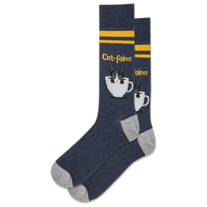 HOTSOX Men's Cat-Feine Crew Sock
