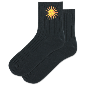 HOTSOX Women's Embroidered Sun Anklet Sock