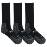 Jeep® Men's Classic Cotton Crew Socks 3 Pair Pack Made in USA - Moisture Wicking, Cushioned Comfort