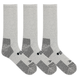 Jeep® Women's Classic Cotton Crew Socks 3 Pair Pack Made in USA - Moisture Wicking, Cushioned Comfort