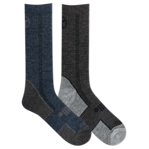 Jeep® Women's Wool Blend Trail Crew Socks 2 Pair Pack - Breathable, Cushioned Comfort