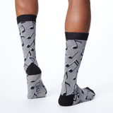 K.Bell Men's Music Notes Crew Socks