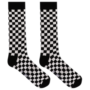 K.Bell Men's Checkerboard Crew Socks