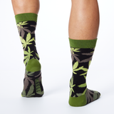 K.Bell Men's Pot Luck Green Crew Socks