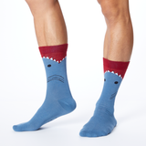 K.Bell Men's Shark Crew Socks
