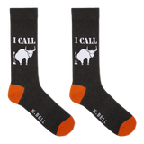 K.Bell Men's I Call Bull Crew Socks