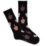 K.Bell Men's Middle Finger Update Crew Sock thumbnail