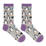 K.Bell Women's Chilly Penguins Crew Socks