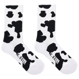 K.Bell Women's American Made Cow Print Crew Sock