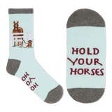 K.Bell Women's Hold Your Horses Crew Socks