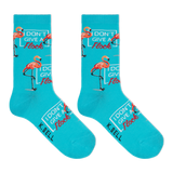 K.Bell Women's I Don't Give A Flock Crew Socks