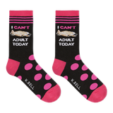 K.Bell Women's Can't Adult Crew Socks