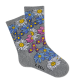 K.Bell Women's Springtime Floral Crew Sock