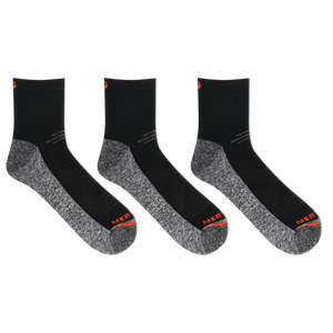 Merrell Active Ultra Comfortable and Durable Cushion Work Ankle Sock 3 Pair Pack with Fast Dry Moisture Wicking