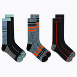 Merrell Durable Recycled Blend All Around Crew Sock 3 Pair Pack with Blister Protection and Fast Dry Moisture Wicking