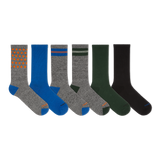 Merrell Kids Hybrid Hike Crew Socks 6 Pair